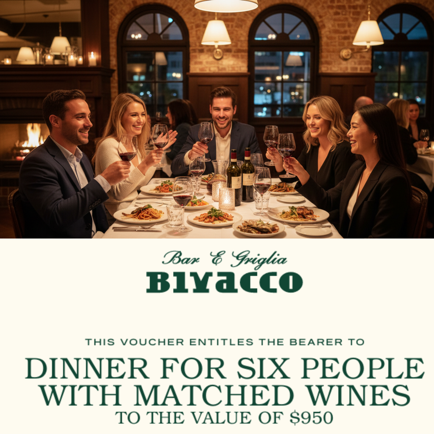 Dinner for 6 with Matching Wines